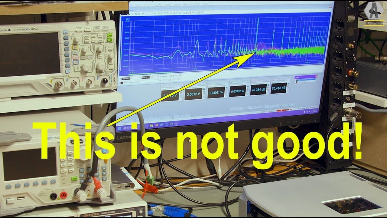 The influence of the mains on an amplifier